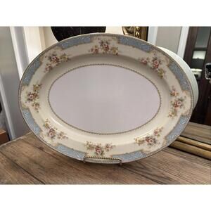 Noritake Blue Dawn 622 Large Oval Platter 16.25" China